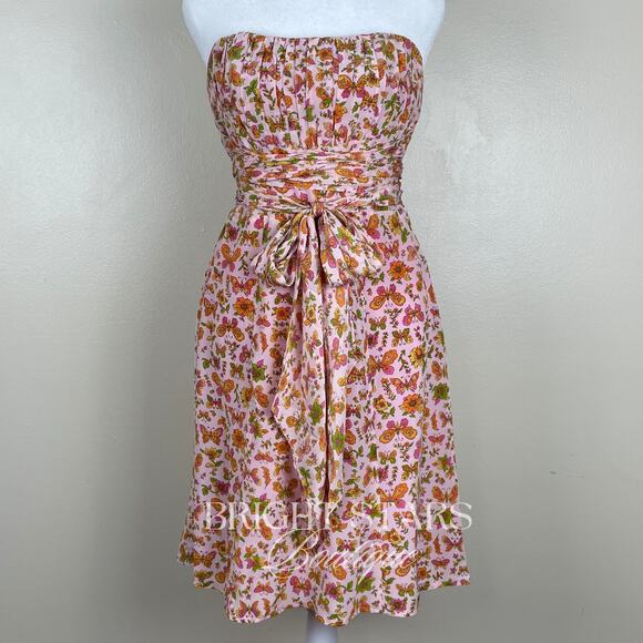 Extremely Rare Vintage Butterfly Dress ASO Charlie Monster In Law Strapless JLO - Picture 5 of 14